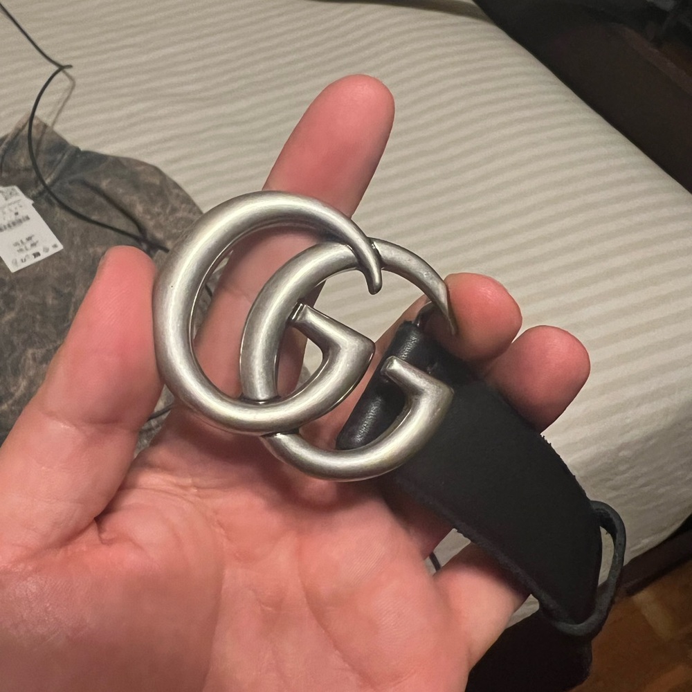 NEW W/O TAG | Men’s Black Thin Gucci Belt